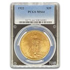 1922 $20 St Gaudens Gold Double Eagle MS-64 PCGS