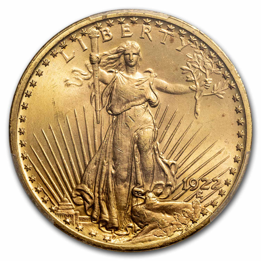 1922 $20 St Gaudens Gold Double Eagle MS-64 PCGS | eBay