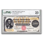 1922 $500 Gold Certificate VF-25 PMG (Fr#1217, Rust/Repair)