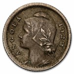 1922 Angola Copper-Nickel 10 Centavos XF