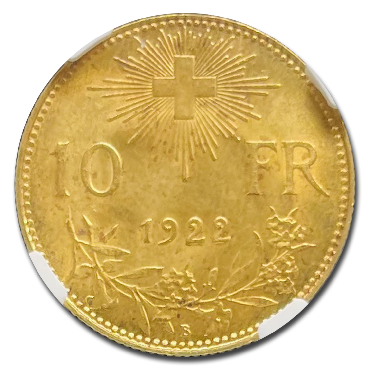 金のわらじ 999.9 MITSUMASA GOLD Buy 1922-B Switzerland Gold 10 Francs Helvetia MS-66 NGC | APMEX