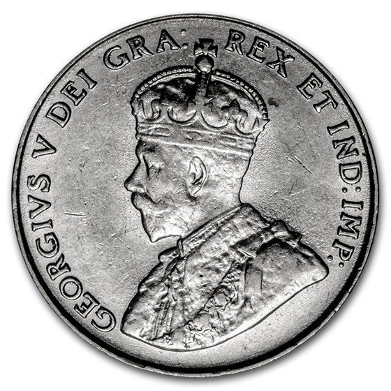 1922 Canada 5 Cents AU 1922 Canada 5 Cents AU