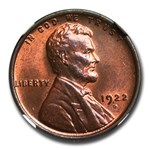 1922-D Lincoln Cent MS-64 NGC (Red/Brown)
