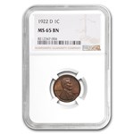 1922-D Lincoln Cent MS-65 NGC (Brown)