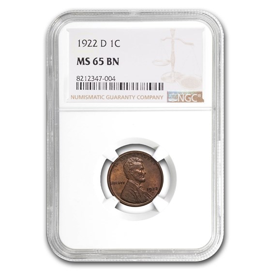 1922-D Lincoln Cent MS-65 NGC (Brown) 1922-D Lincoln Cent MS-65 NGC (Brown)
