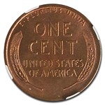 1922-D Lincoln Cent MS-65 NGC (Red/Brown)