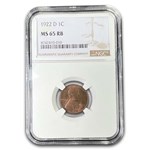 1922-D Lincoln Cent MS-65 NGC (Red/Brown)
