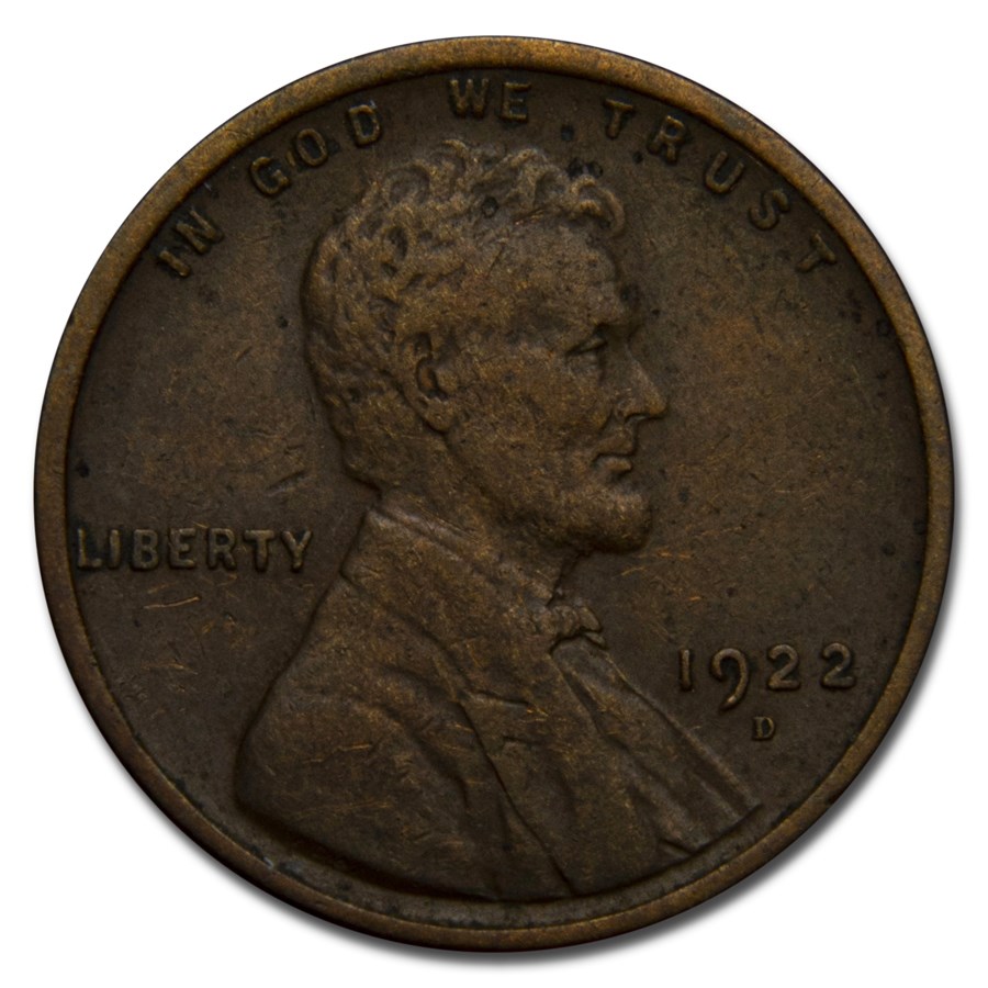 1922-D Lincoln Cent VF Details
