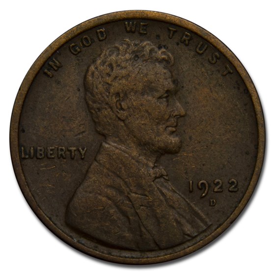 1922-D Lincoln Cent VF Details 1922-D Lincoln Cent VF Details
