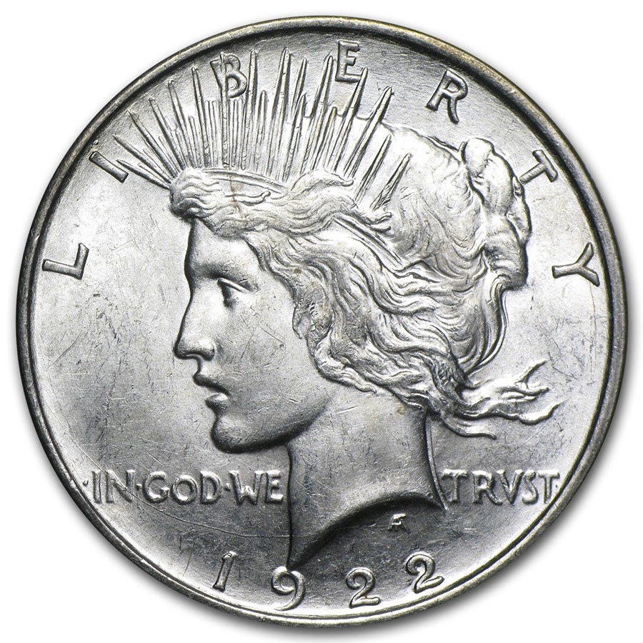 1922-D Peace Dollar BU