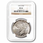 1922-D Peace Dollar MS-66 PCGS