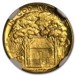 1922 Gold $1.00 Grant No Star MS-63 NGC