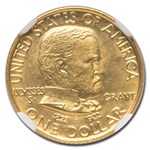1922 Gold $1.00 Grant No Star MS-65 NGC