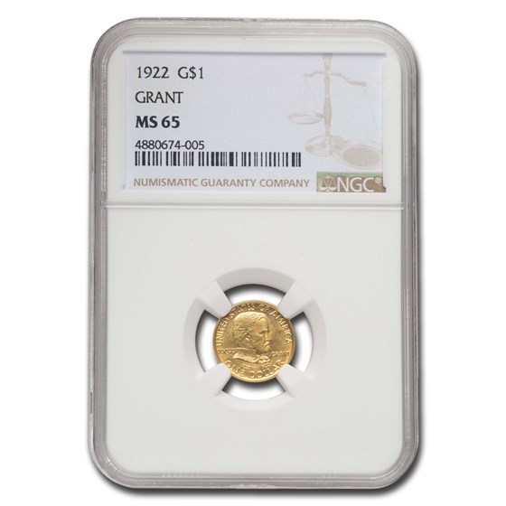 1922 Gold $1.00 Grant No Star MS-65 NGC 1922 Gold $1.00 Grant No Star MS-65 NGC