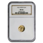 1922 Gold $1.00 Grant No Star MS-66 NGC