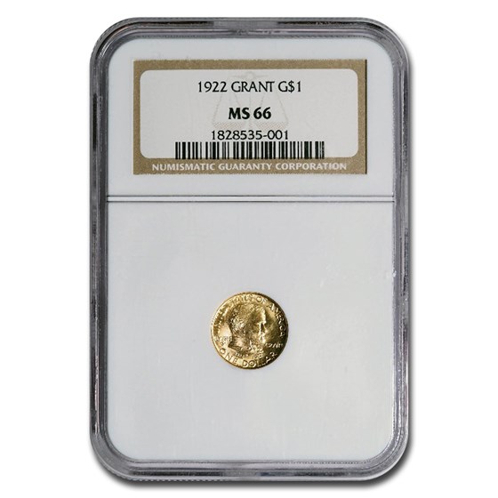 1922 Gold $1.00 Grant No Star MS-66 NGC 1922 Gold $1.00 Grant No Star MS-66 NGC