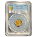 1922 Gold $1.00 Grant w/Star MS-66+ PCGS