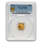 1922 Gold $1.00 Grant w/Star MS-66 PCGS