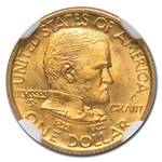 1922 Gold $1.00 Grant w/Star MS-67+ NGC