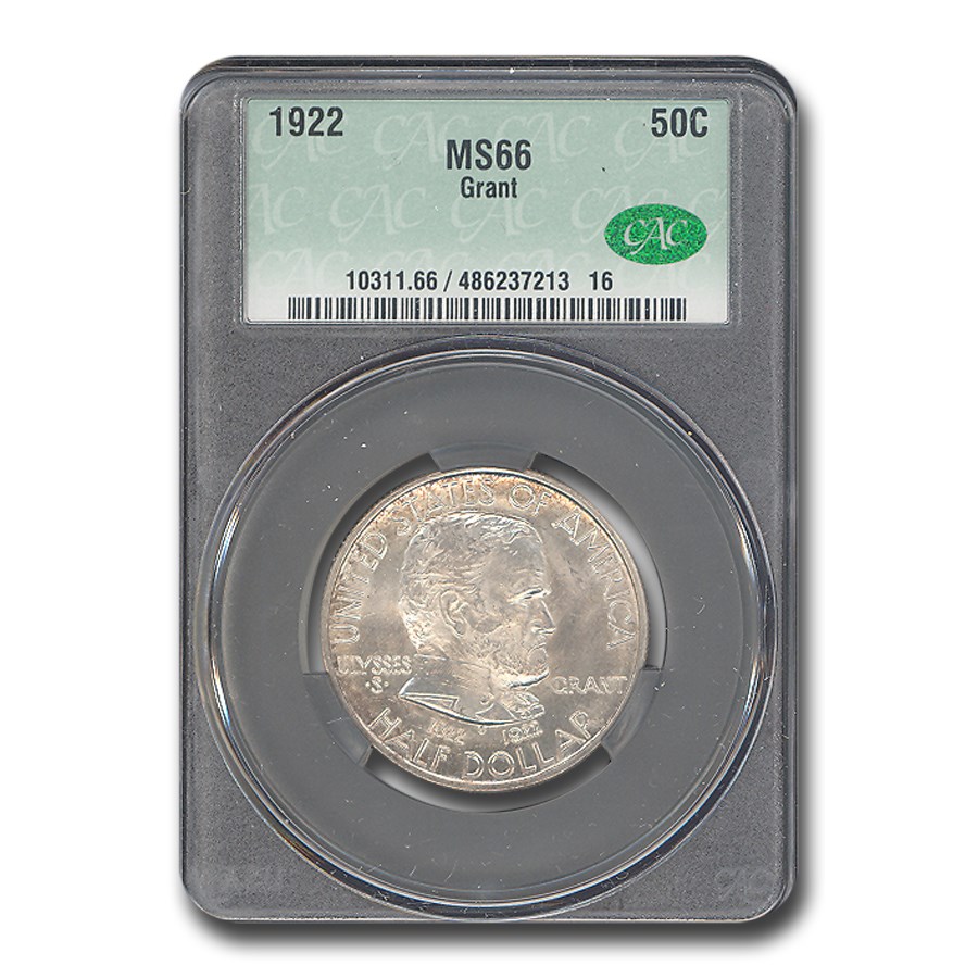 1922 Grant Commemorative Half Dollar MS-66 CACG