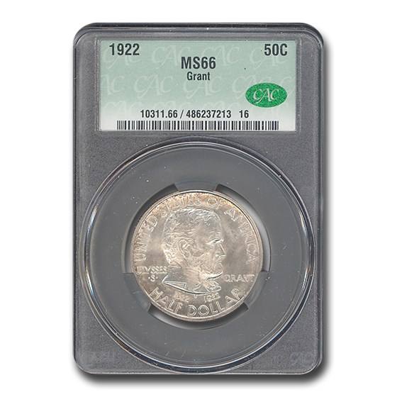 1922 Grant Commemorative Half Dollar MS-66 CACG 1922 Grant Commemorative Half Dollar MS-66 CACG