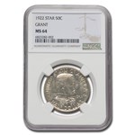 1922 Grant Memorial Commemorative Half Dollar MS-64 NGC
