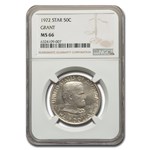 1922 Grant Memorial Commemorative Half Dollar MS-66 NGC (Star)