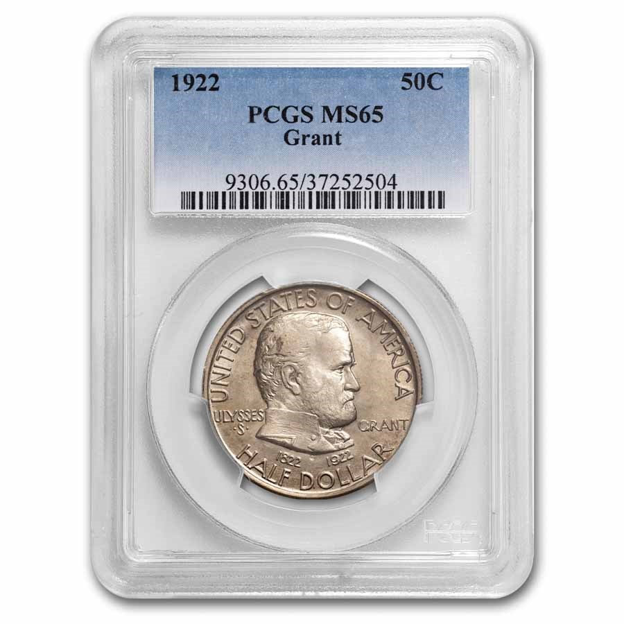 1922 Grant Memorial Half Dollar Commem MS-65 PCGS