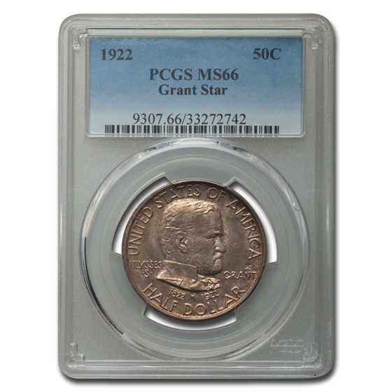1922 Grant Memorial Half Dollar w/Star MS-66 PCGS 1922 Grant Memorial Half Dollar w/Star MS-66 PCGS