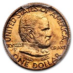 1922 Grant Memorial w/Star MS-64 PCGS Gold and Silver set w/Box
