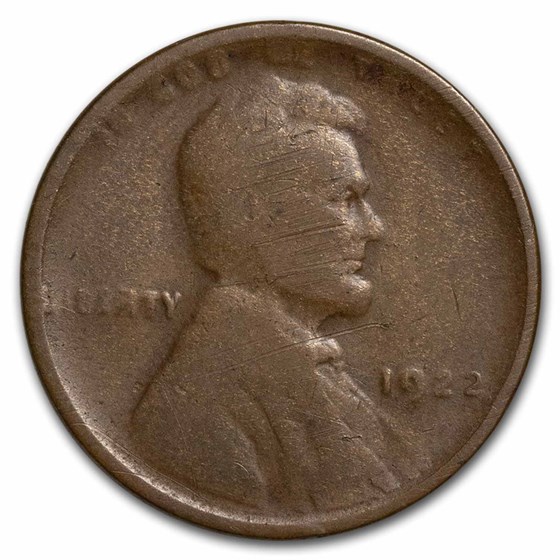 1922 Lincoln Cent VG (Strong Reverse, no D) 1922 Lincoln Cent VG (Strong Reverse, no D)