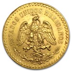 1922 Mexico Gold 50 Pesos AU