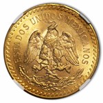 1922 Mexico Gold 50 Pesos MS-62 NGC