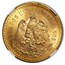 1922 Mexico Gold 50 Pesos MS-62 NGC