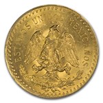 1922 Mexico Gold 50 Pesos MS-62 PCGS