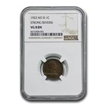 1922-No D Lincoln Cent VG-8 NGC (Strong Reverse)