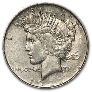 1922 Peace Dollar AU-50 (Struck Thru Grease) 1922 Peace Dollar AU-50 (Struck Thru Grease)