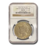 1922 Peace Dollar AU-58 NGC (VAM-2C, Extra Hair EDS, Top 50)