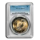 1922 Peace Dollar MS-64 PCGS (Toned Obv & Rev)