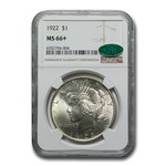 1922 Peace Dollar MS-66+ NGC CAC