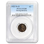 1922 Plain Lincoln Cent VG-8 PCGS (No D Variety)