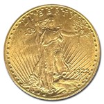 1922-S $20 St Gaudens Gold Double Eagle MS-61 PCGS (CAC)