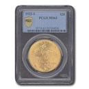 1922-S $20 St Gaudens Gold Double Eagle MS-63 PCGS