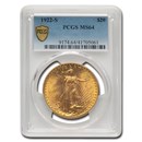 1922-S $20 St Gaudens Gold Double Eagle MS-64 PCGS
