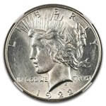 1922-S Peace Dollar AU-58 NGC