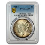 1922-S Peace Dollar AU-58 PCGS (Toned)