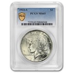 1922-S Peace Dollar MS-65 PCGS