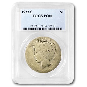 1922-S Peace Dollar Poor-1 PCGS (Low Ball Registry) 1922-S Peace Dollar Poor-1 PCGS (Low Ball Registry)