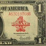 1923 $1.00 Legal Tender Red Seal F/VF (Fr#40)
