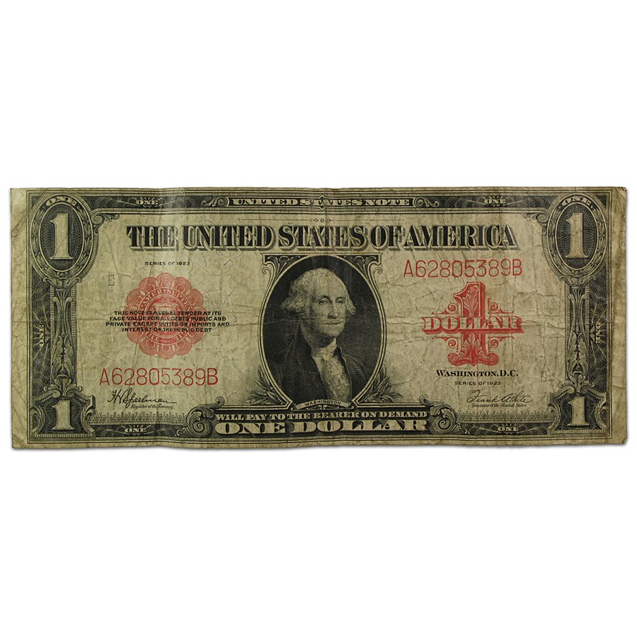 1923 $1.00 Legal Tender Red Seal Fine (Fr#40)